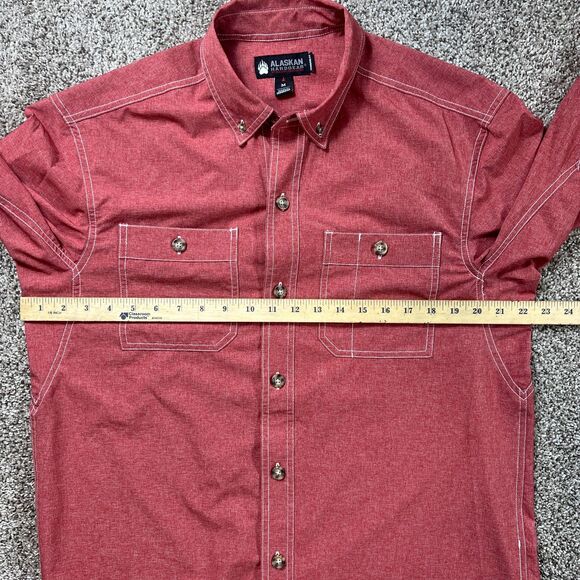 Duluth Alaskan Hardgear Shirt Mens Medium Red Bush Pilot Outdoor Camp Active - Picture 8 of 10